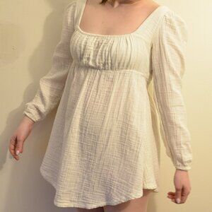 White Linen ASOS Dress, Size 8